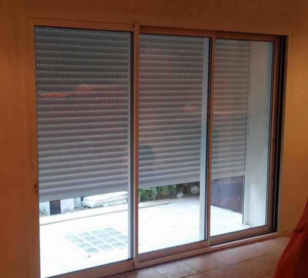 Coulissant 3 vtx en Alumnium laqué blanc à Marseille