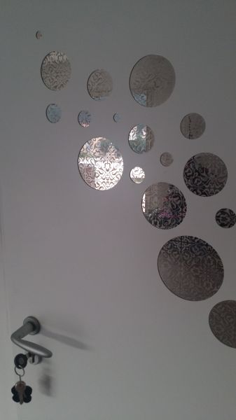 Miroirs décor sur Porte d'entrée Aluminium à Marseille 13013