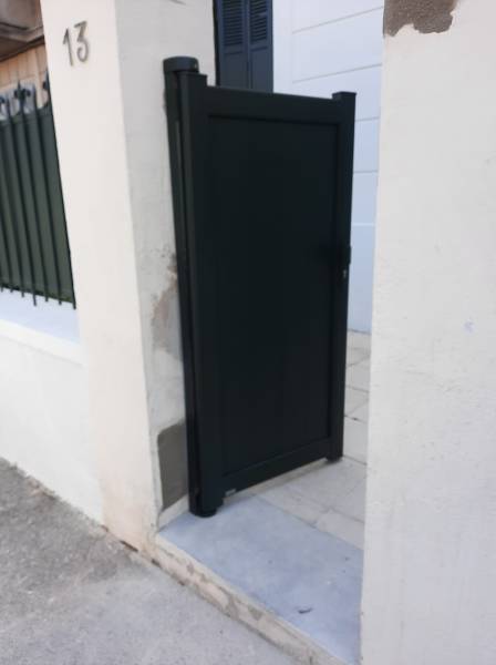 Avis pose d'un portillon en aluminium