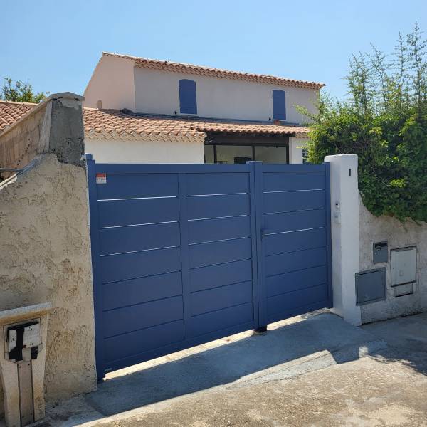 Installation d'un portail en aluminium sur mesure à Chateau Gombert Marseille 13013