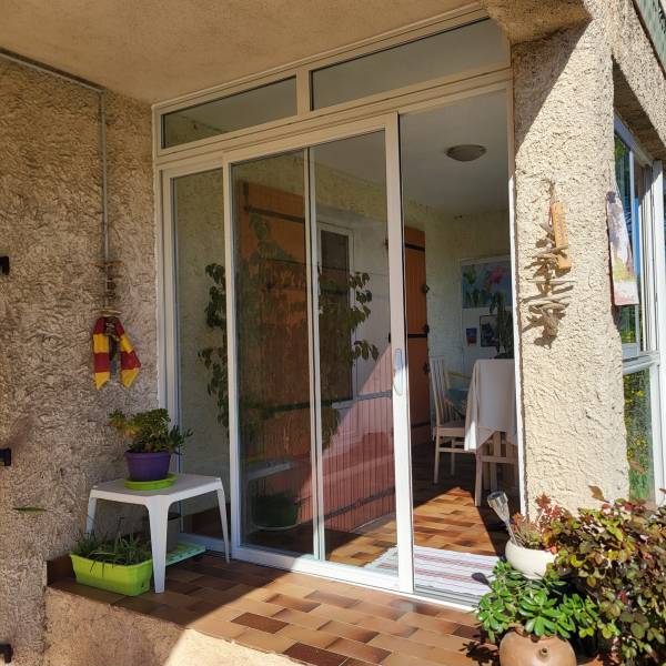 Crétation d'une fermeture partielle de véranda en Aluminium à Plan de Cuques 13380