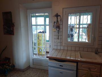 Installation d'une porte fenêtre en Aluminium et d'une fenêtre en PVC