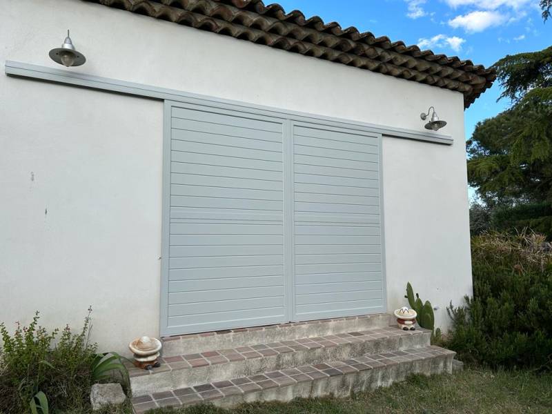 pose en rénovation d'un volet alu coulissant en maison sur marseille 13013