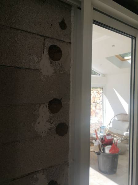 Installation d'un galandage en aluminium