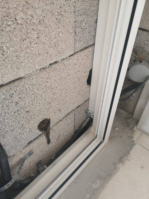 Installation d'un galandage en aluminium